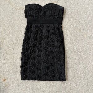 Black Strapless Sheath Dress for Cocktail Events